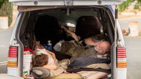 This is a couple living in their SUV full time | JOSH EDELSON/AFP via Getty Images