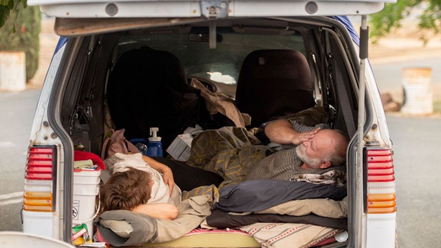 This is a couple living in their SUV full time | JOSH EDELSON/AFP via Getty Images