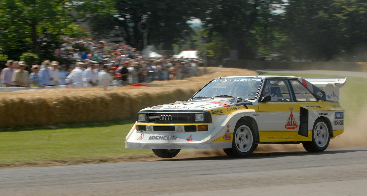 Audi Quattro rally car at Goodwood