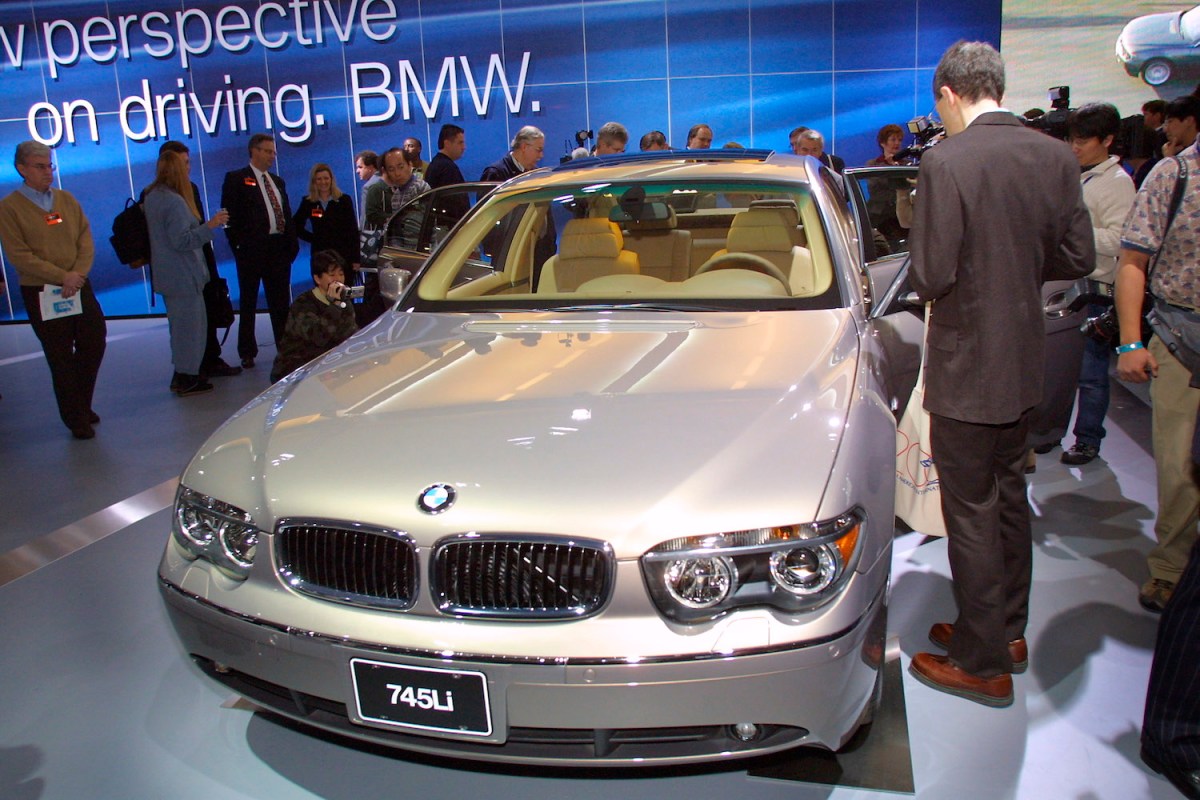 BMW 745LI on display in Detroit