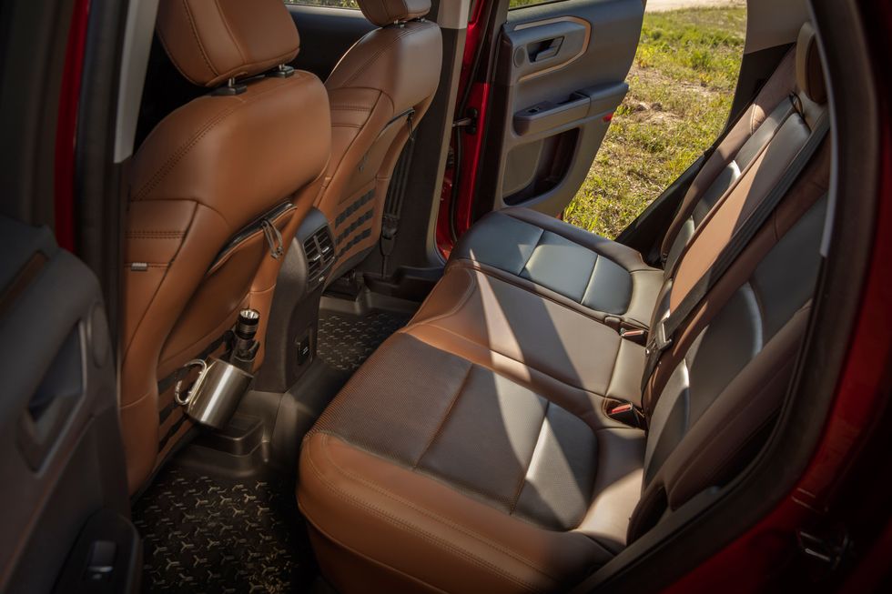 2021 Ford Bronco Sport interior backseat 