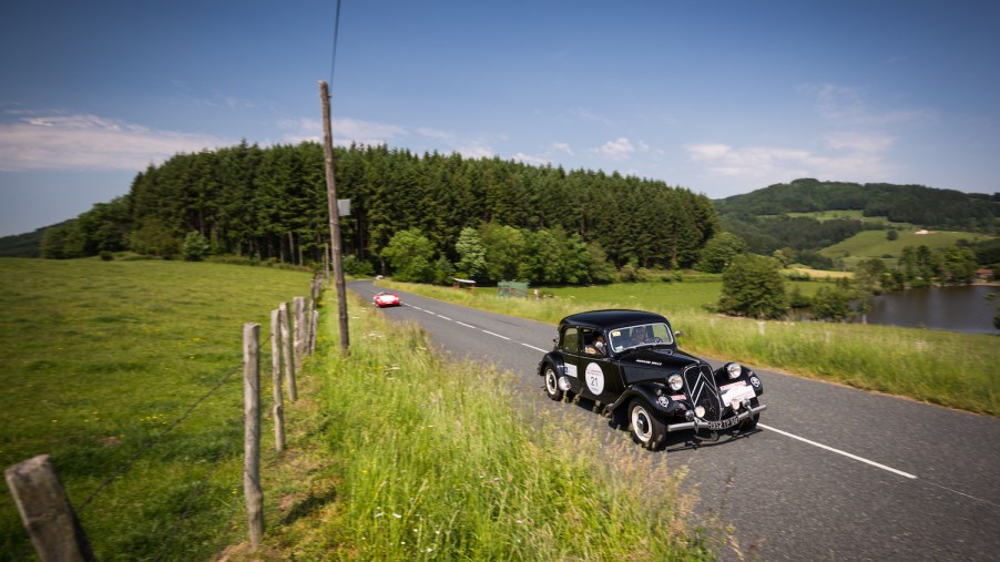 Citroen Traction driving in France