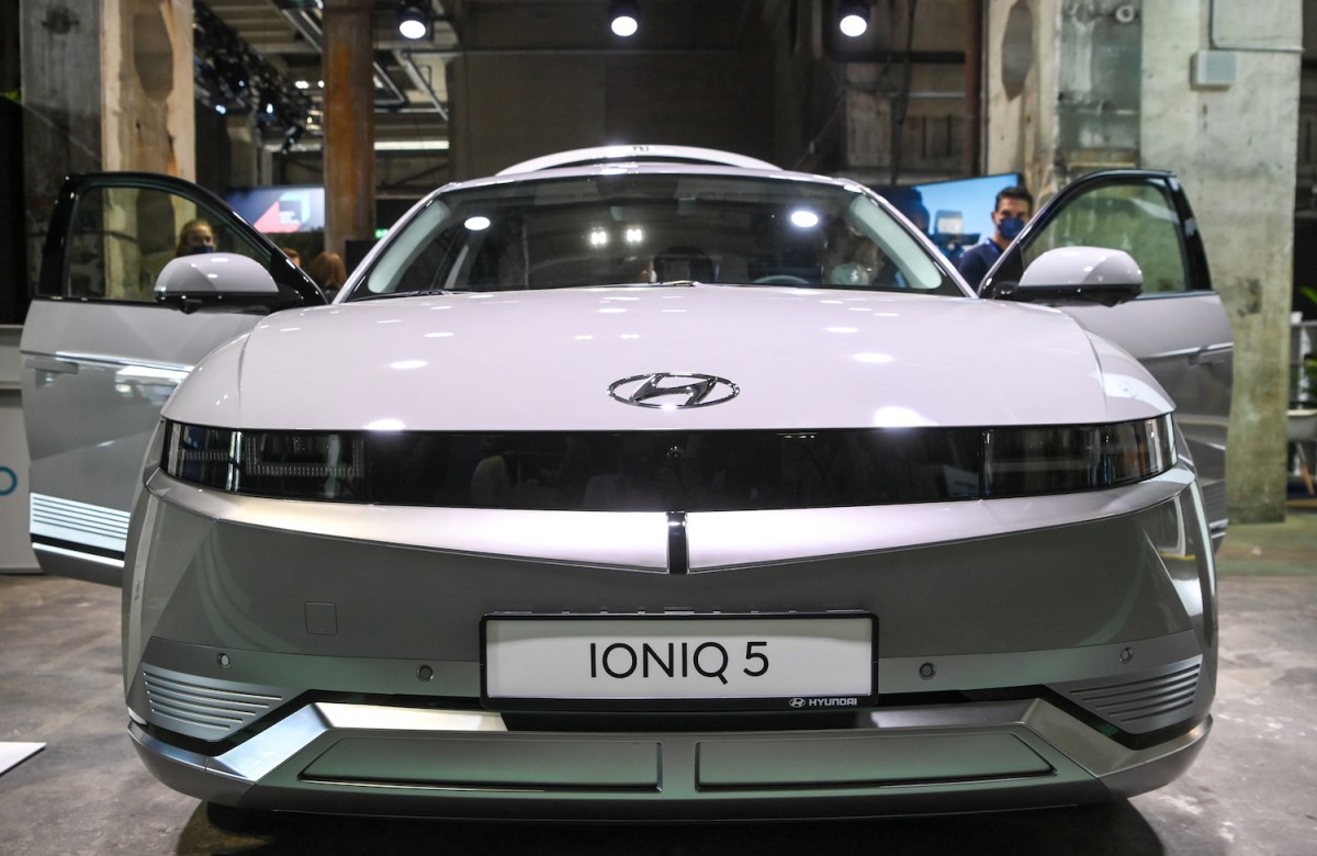 Hyundai Ioniq on display in Berlin