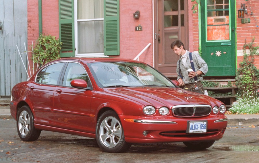 Jaguar X-Type parked outside