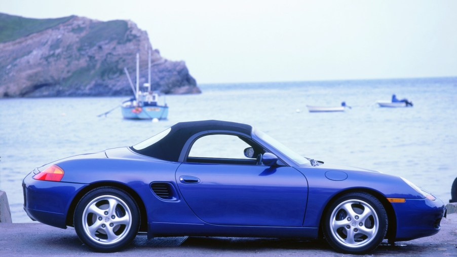 1997 Porsche 986 Boxster parked near the water
