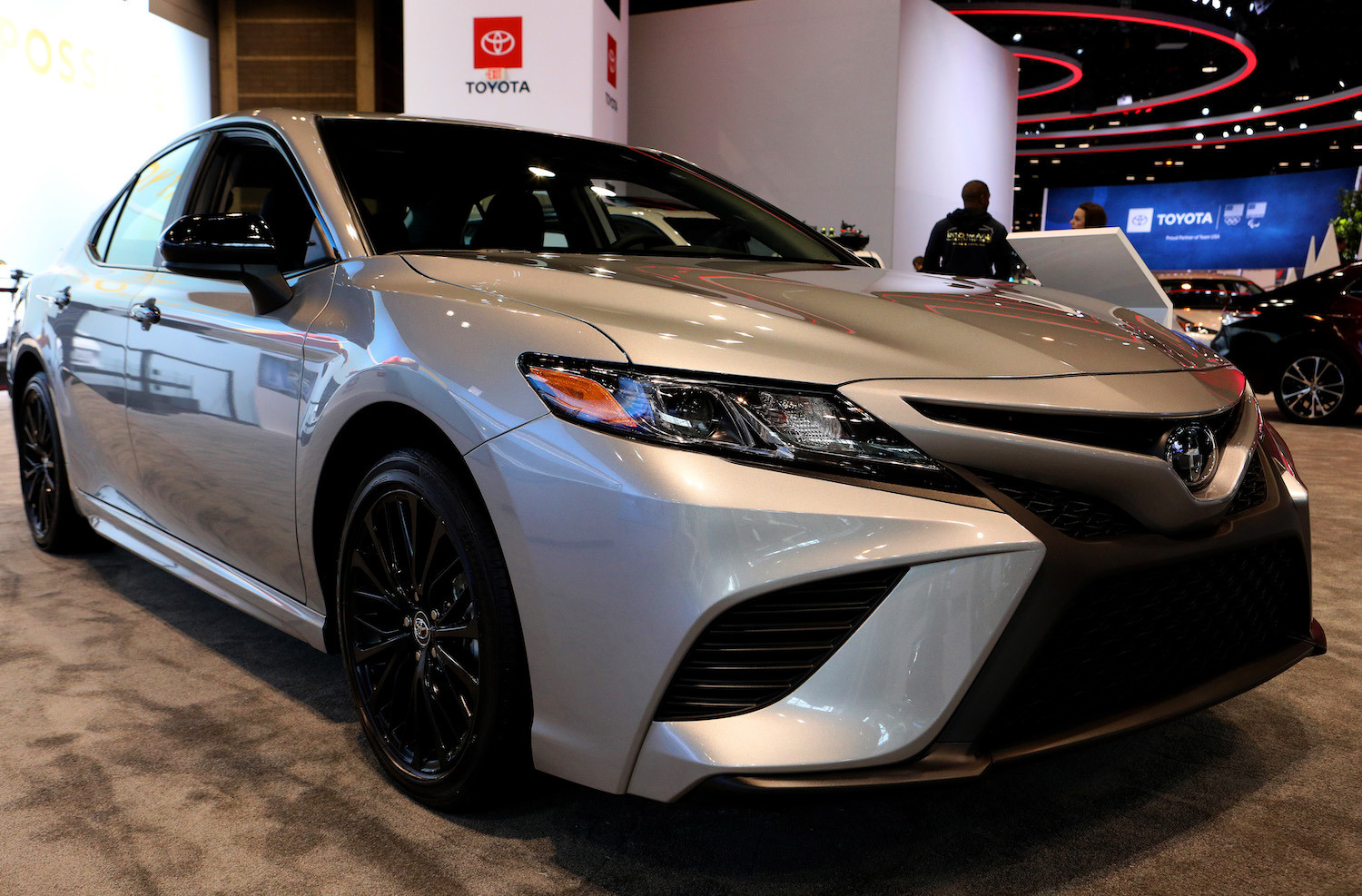 Toyota Camry Hybrid on display in Chicago