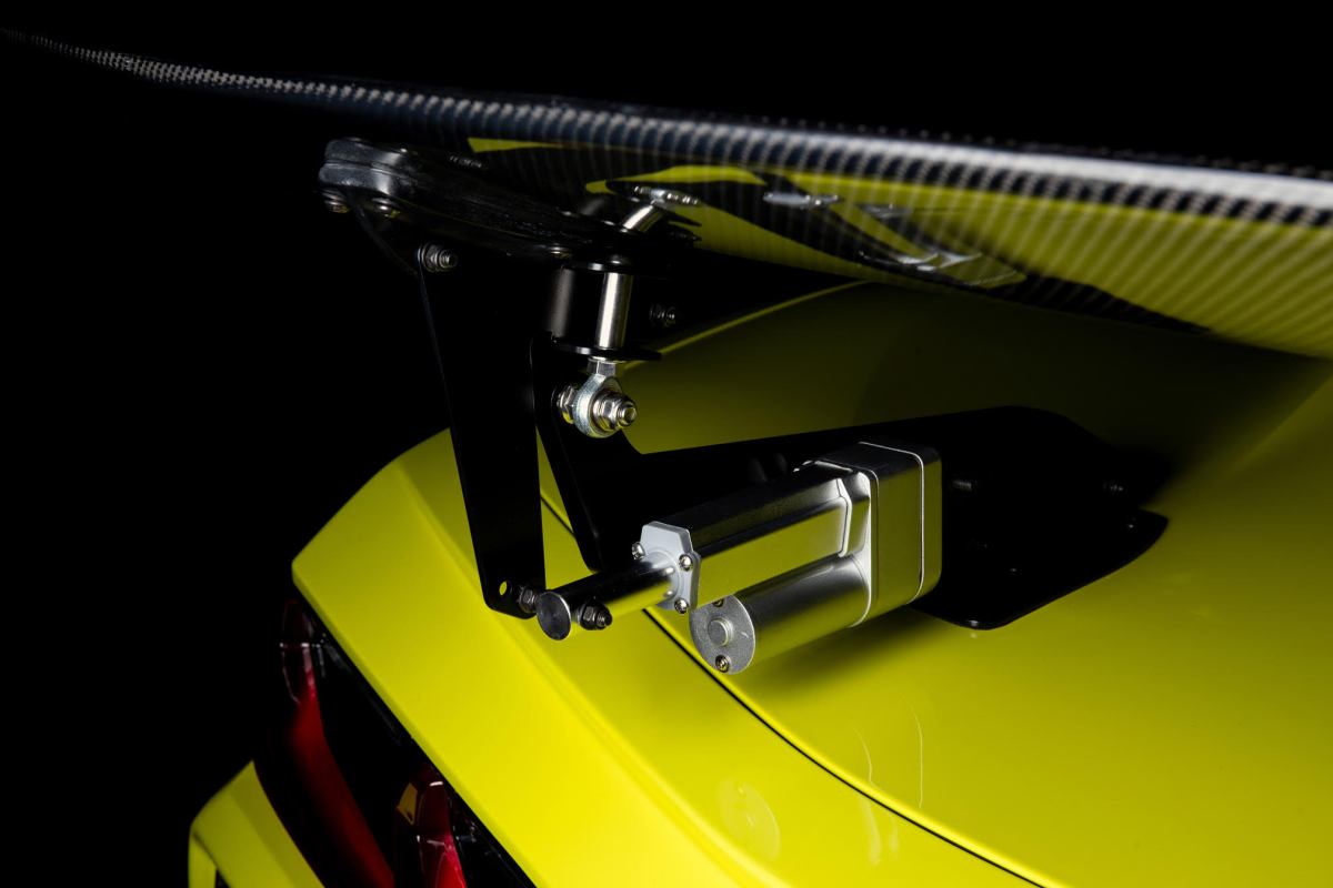 Close-up of Victor Racing's Corvette C8 wing