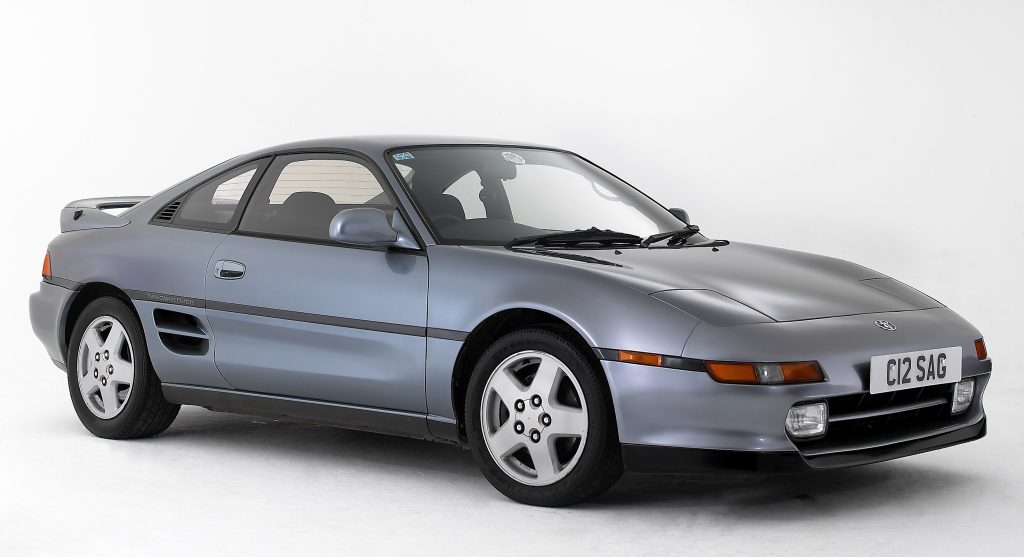 A gray 1992 Toyota MR2