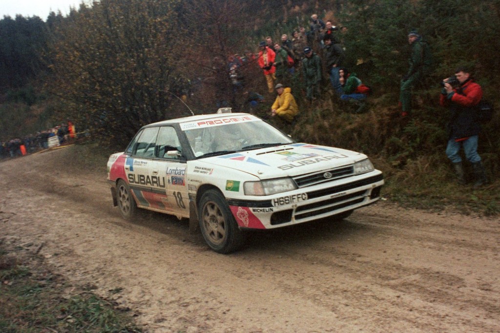 This is a first-generation Subaru Legacy like the 1993 touring bruce named after willis | Steve Etherington/EMPICS via Getty Images
