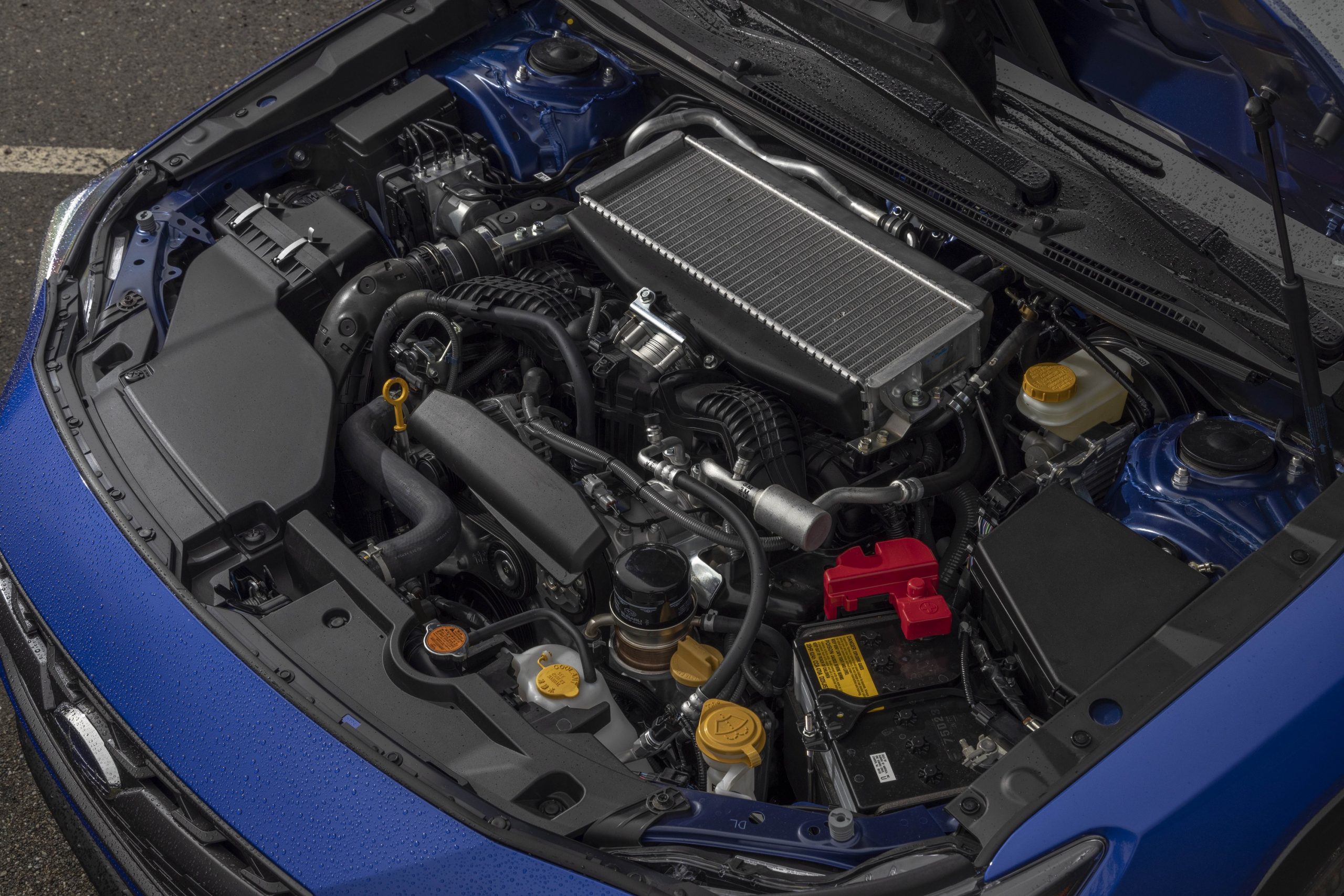 The Subaru WRX's 2.4L engine