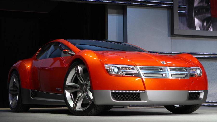 This 2008 Dodge Zeo electric concept car may be a preview of Dodge's eMuscle supercar | STAN HONDA/AFP via Getty Images