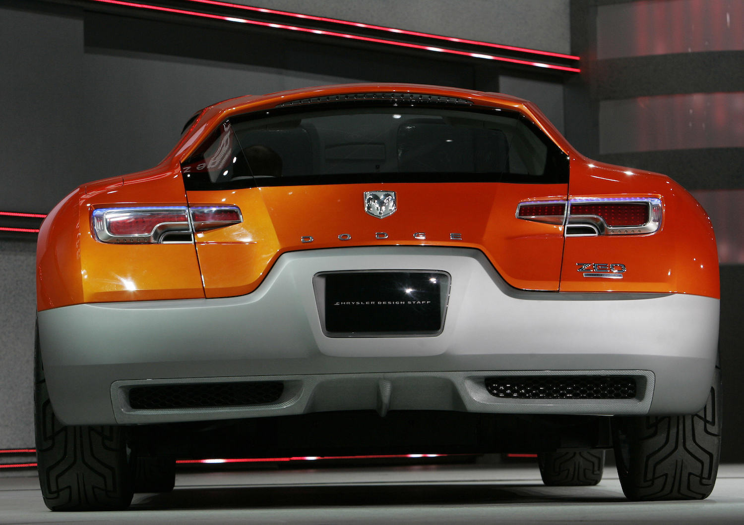 Before the electric Mustang or Tesla Plaid was this 2008 Dodge Zeo electric concept | STAN HONDA/AFP via Getty Images