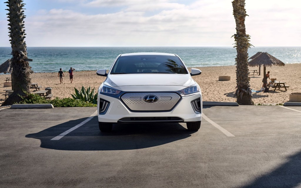 A 2021 Hyundai Ioniq Electric, the automaker will no longer develop internal combustion engines showing a full commitment to electrification