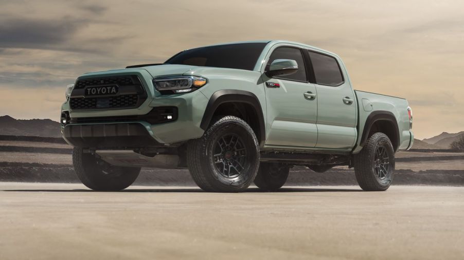 The 2021 Toyota Tacoma TRD Pro in sand
