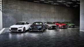 The full selection of 2022 Audi TT RS Heritage Editions