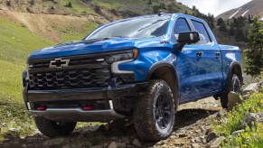 The 2022 Chevy Silverado ZR2 on gravel