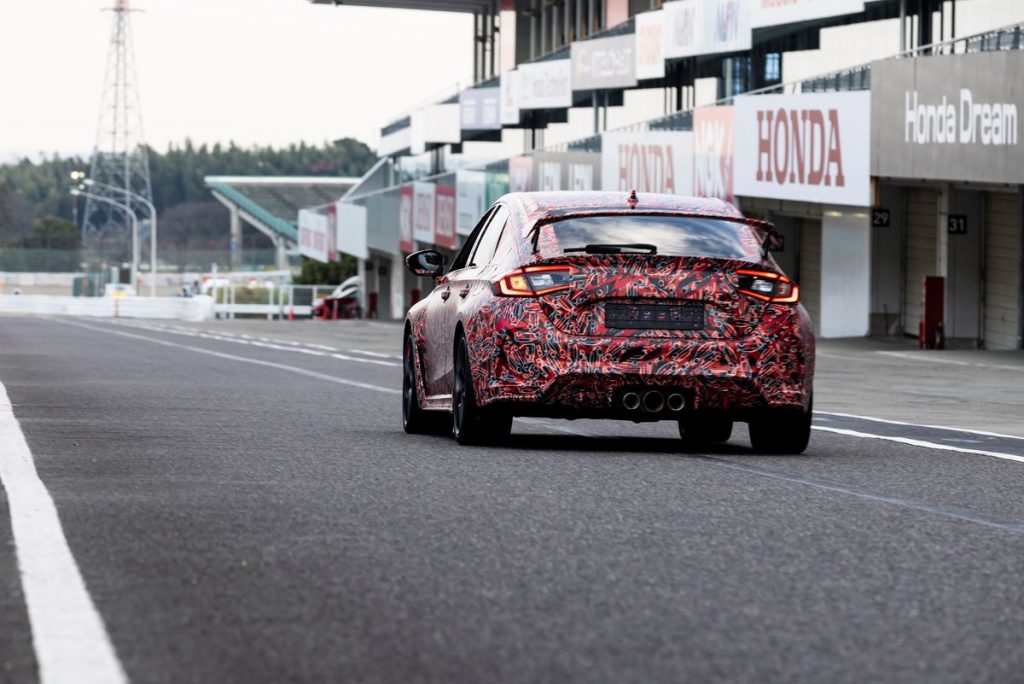2022 Honda Civic Type R parked on a racetrack