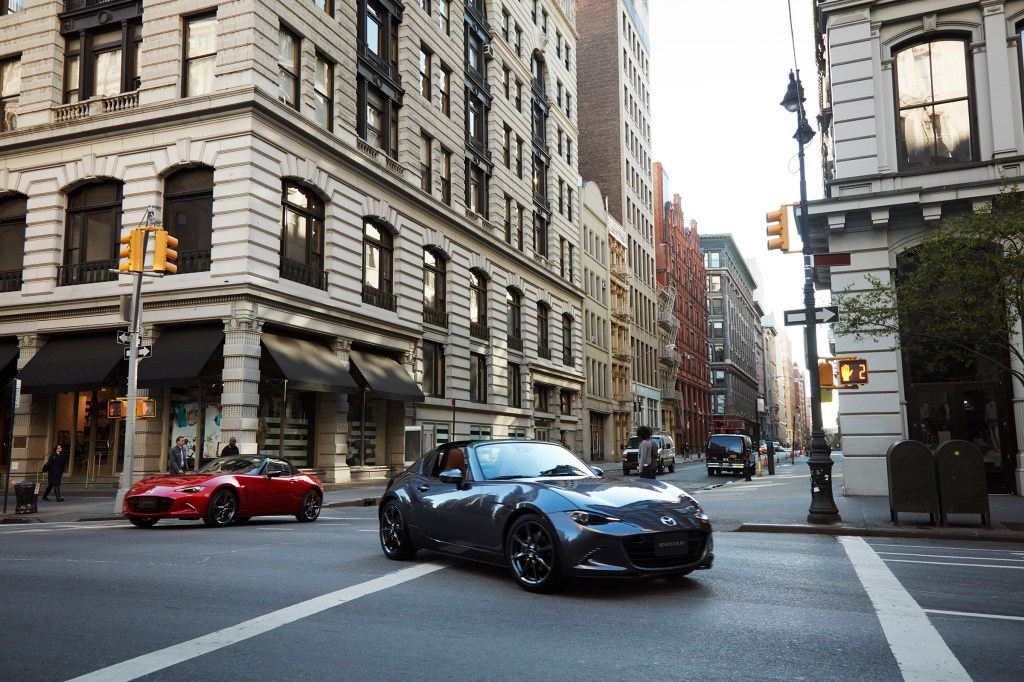 2022 Mazda MX-5 Miata on the city streets