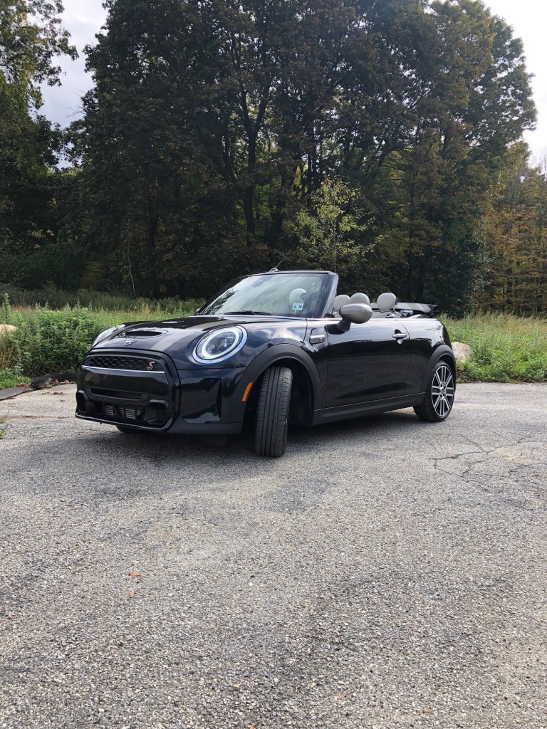 2022 Mini Cooper S parked in an empty. The Cooper S made the list of MotorBiscuit's car of the year