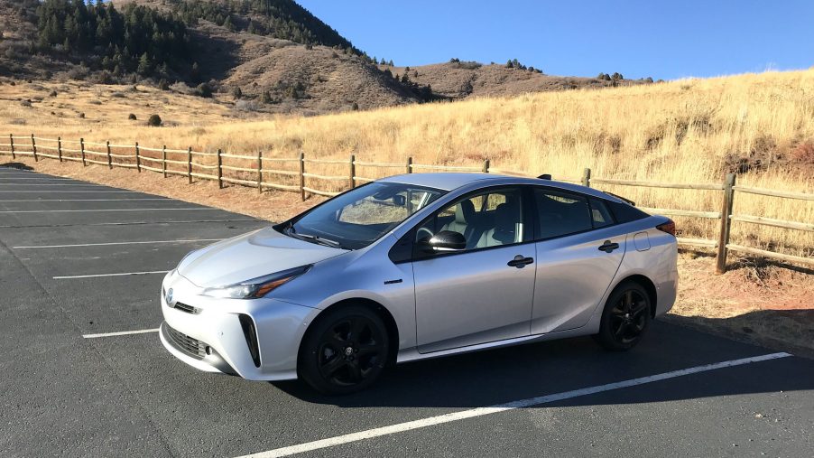 2022 Toyota Prius Nightshade Edition parking a spot