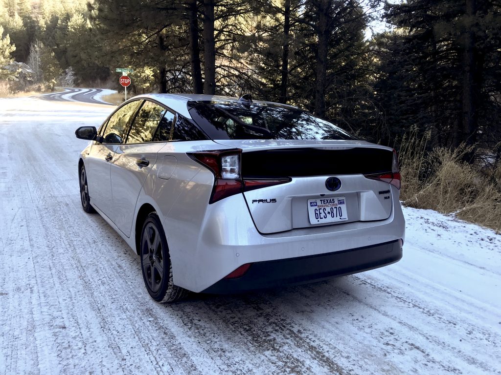 2022 Toyota Prius in the snow