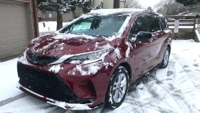 2022 Toyota Sienna XSE in the snow