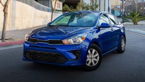 2022 Kia Rio in blue