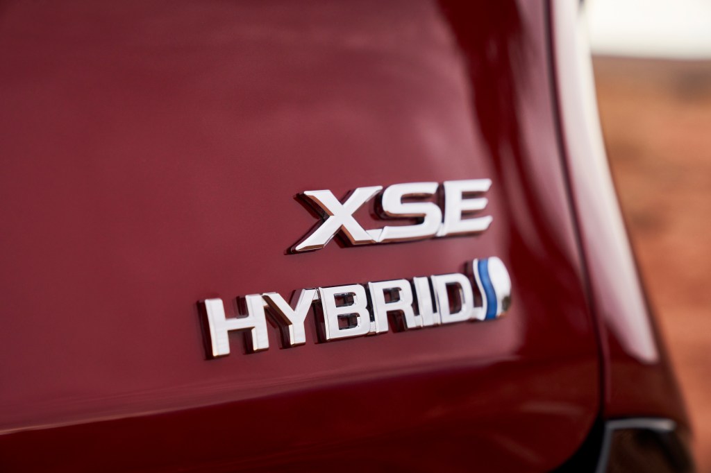 2022 Toyota Sienna XSE hybrid badge