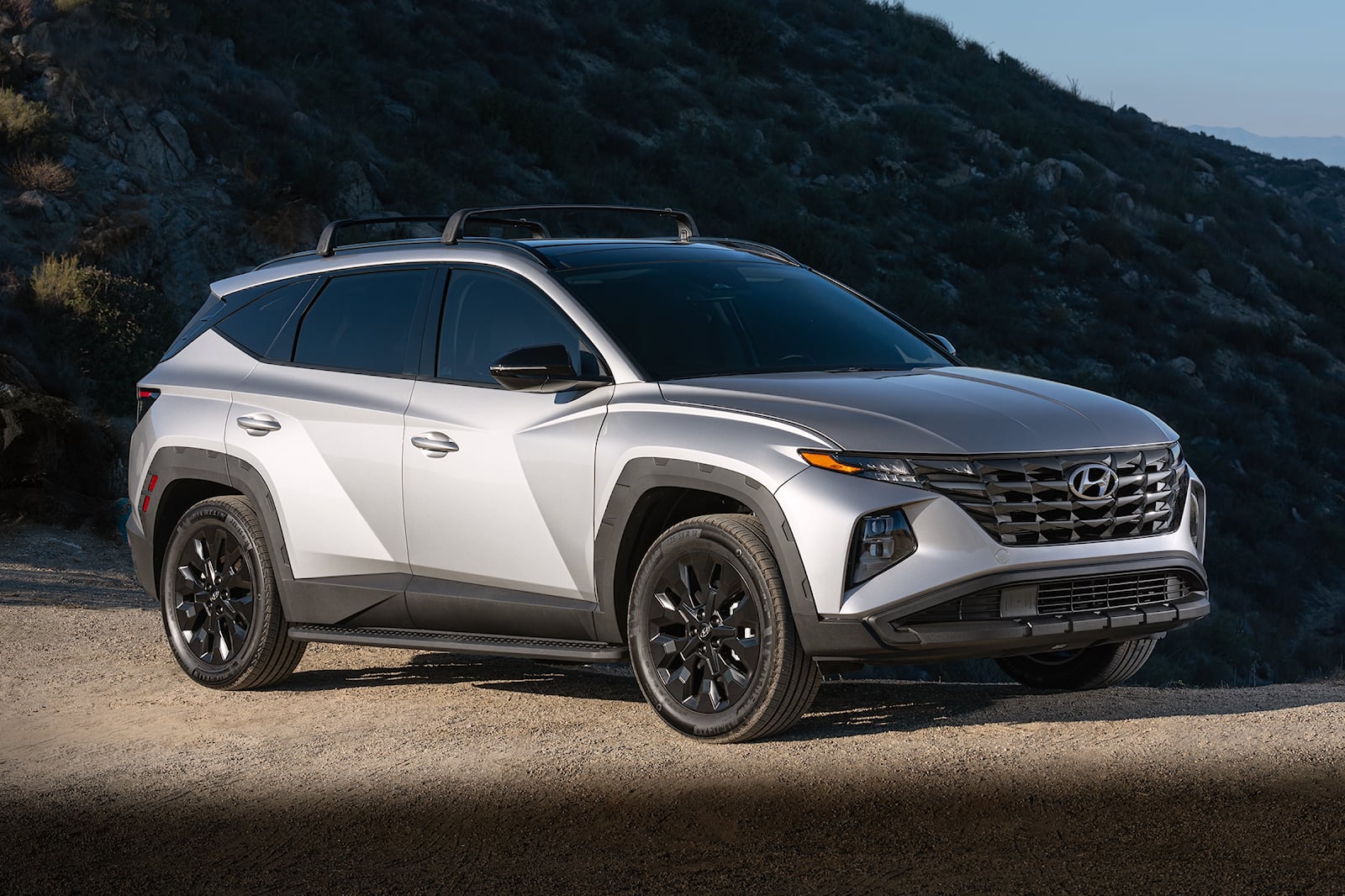 The 2022 Hyundai Tucson XRT parked in dirt