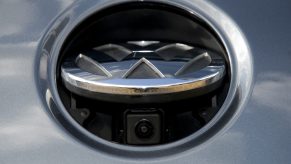 A backup camera in a new Volkswagen