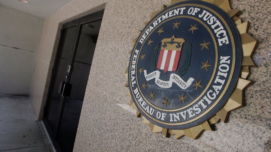 The FBI seal on a building