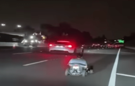 YouTuber Drives Go-Kart On LA Freeway: Could Have Died Numerous Times