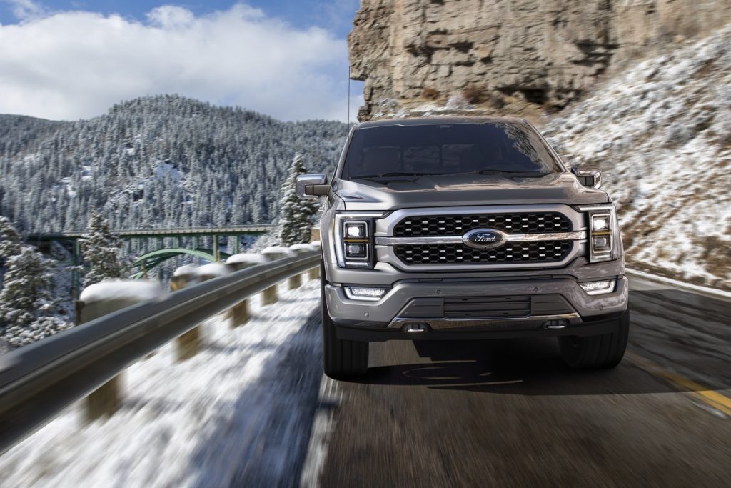 Gray 2022 Ford F-150 F-Series, one of the most popular used cars of 2021