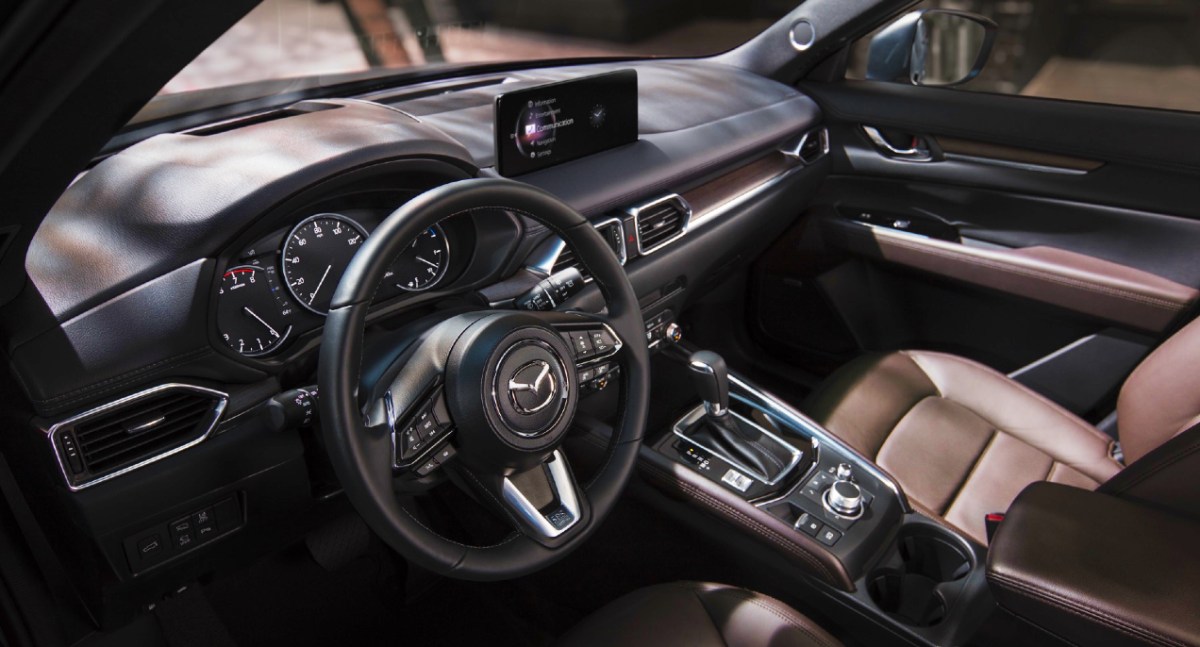 The interior of the Mazda CX5 is very luxurious and competes with more expensive SUVs. 