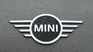 The logo of the Mini brand, a German automaker