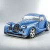 A light-blue Morgan Plus 8 GTR