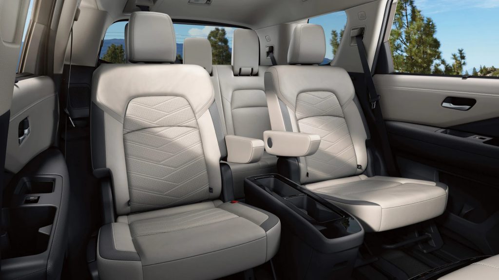 The interior of a 2022 Nissan Pathfinder, here is its features, price, and specs.