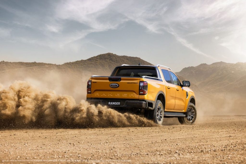 2023 Ford Ranger driving off-road