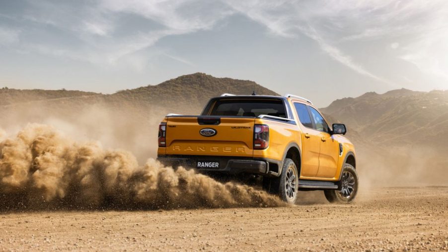 2023 Ford Ranger driving off-road