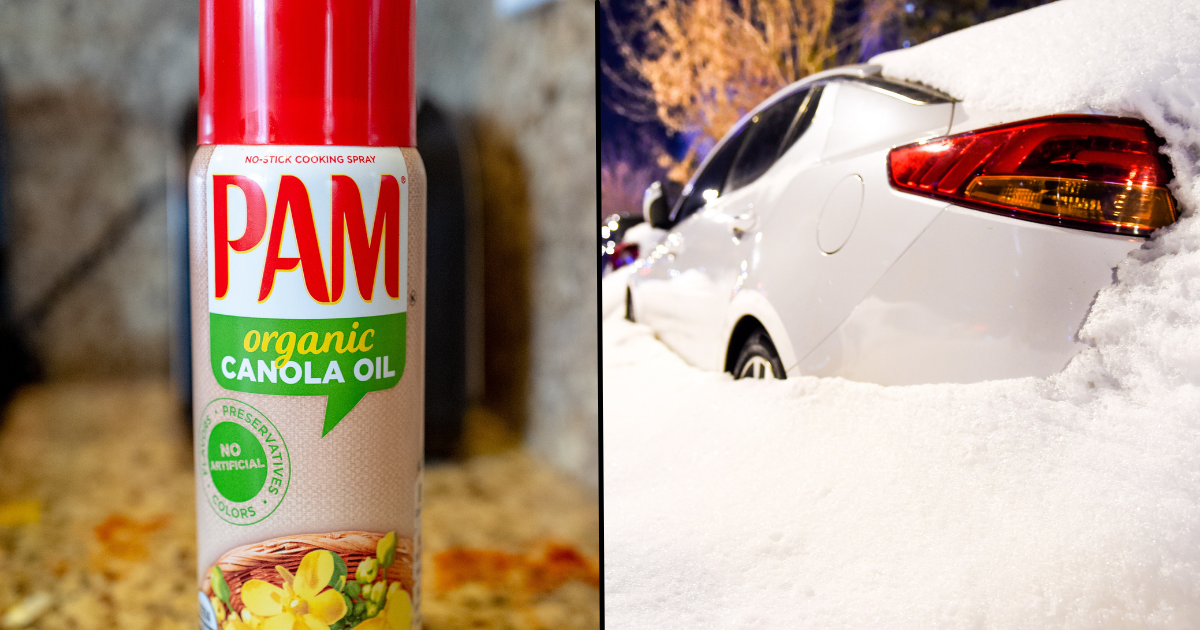 Cooking Spray Can Be Secret Weapon For Your Car This Winter