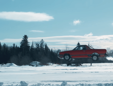 You Have to Watch Travis Pastrana Jump a Subaru Brat Over a Frozen Lake