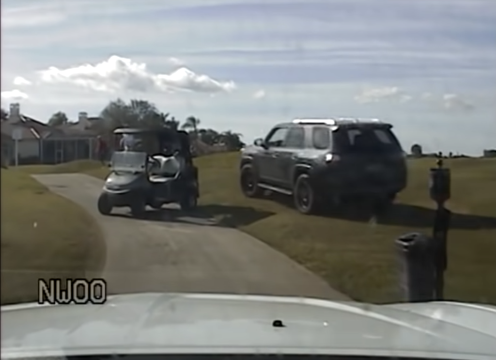 Drunk woman leading police chase on golf course in her Toyota 4Runner