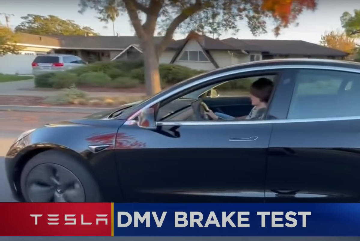Teen Failed Driving Test Because of Tesla Model 3 Braking System
