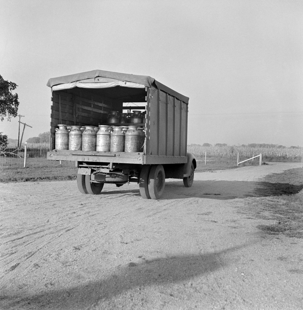A box truck full of milk cans would be eligible for a USDA storage and facility loan | Universal History Archive/Universal Images Group via Getty Images