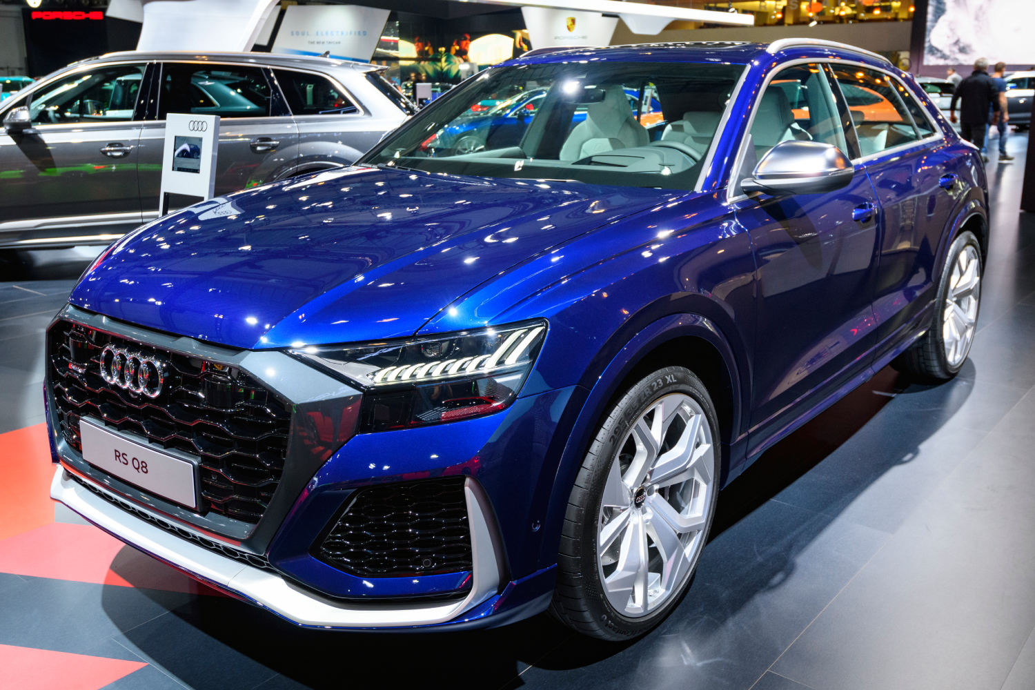 A child damaged an Audi Q8 like this one while bored at a new car dealership