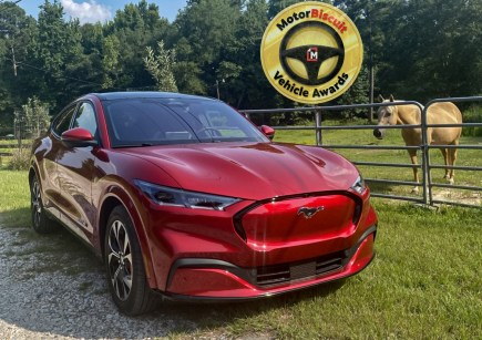 The 2021 Ford Mustang Mach-E is MotorBiscuit’s Hybrid or Electric Vehicle of the Year Winner