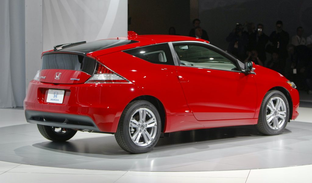 Honda introduced the Honda CR-Z Hybrid during the opening day of the NAIAS The North American International Auto Show at Cobo Hall.