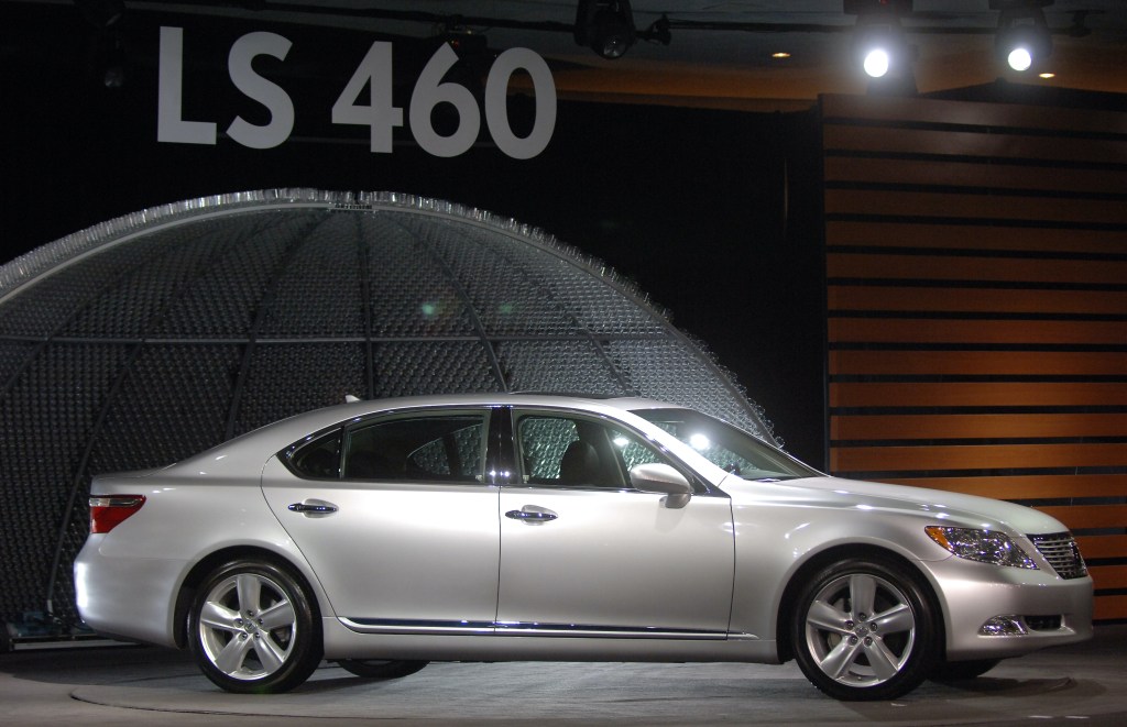 Lexus shows off the 2007 LS 460 to the world automotive media during the press preview days at the North American International Auto show on January 8, 2006, in Detroit, Michigan. 