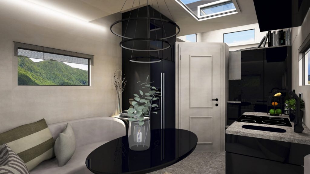 Inside the luxury Rise 4x4 camper truck