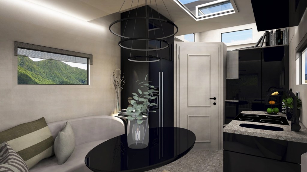 Inside the luxury Rise 4x4 camper truck